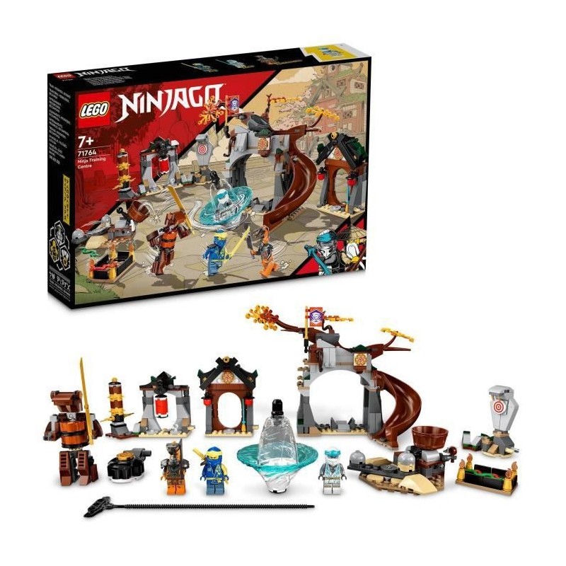 LEGO 71764 Ninjago Le Centre D'Entraînement Ninja, Toupie Jouet Pour les Enfants Avec les Minifigures Zane & Jay