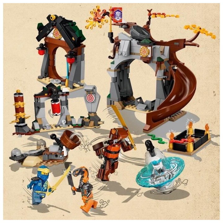 LEGO 71764 Ninjago Le Centre D'Entraînement Ninja, Toupie Jouet Pour