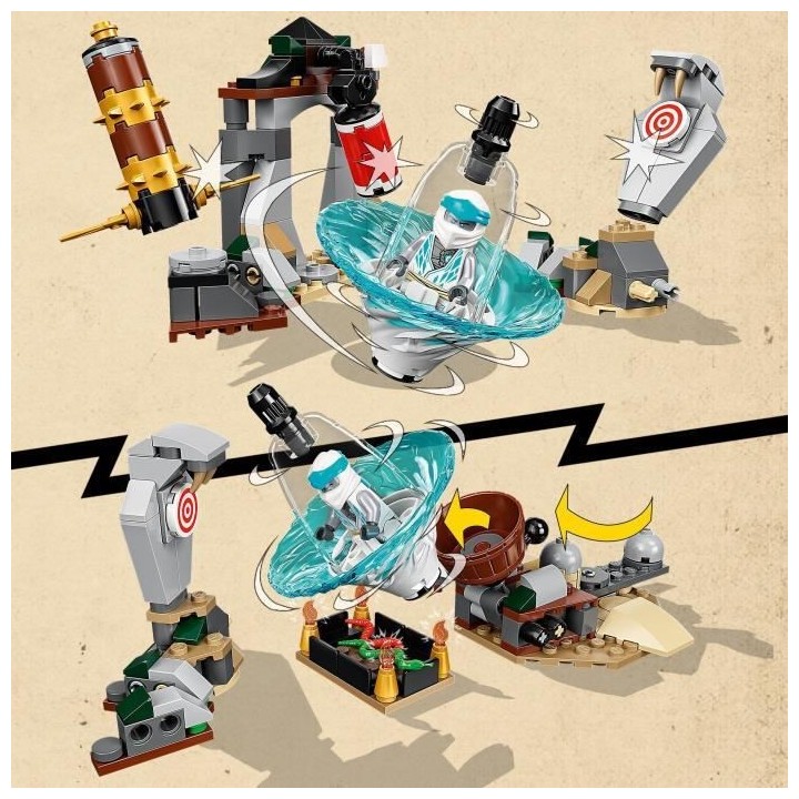 LEGO 71764 Ninjago Le Centre D'Entraînement Ninja, Toupie Jouet Pour