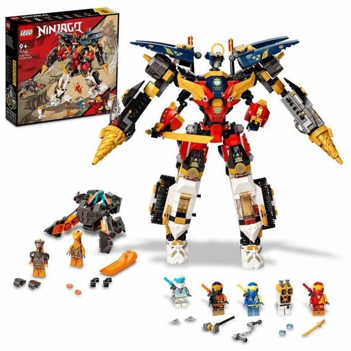 LEGO 71765 NINJAGO Le Robot Ultra Combo Ninja 4 en 1, Voiture, Jet, Ta