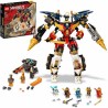 LEGO 71765 NINJAGO Le Robot Ultra Combo Ninja 4 en 1, Voiture, Jet, Tank et 7 Minifiguresavec banniere a collectionner