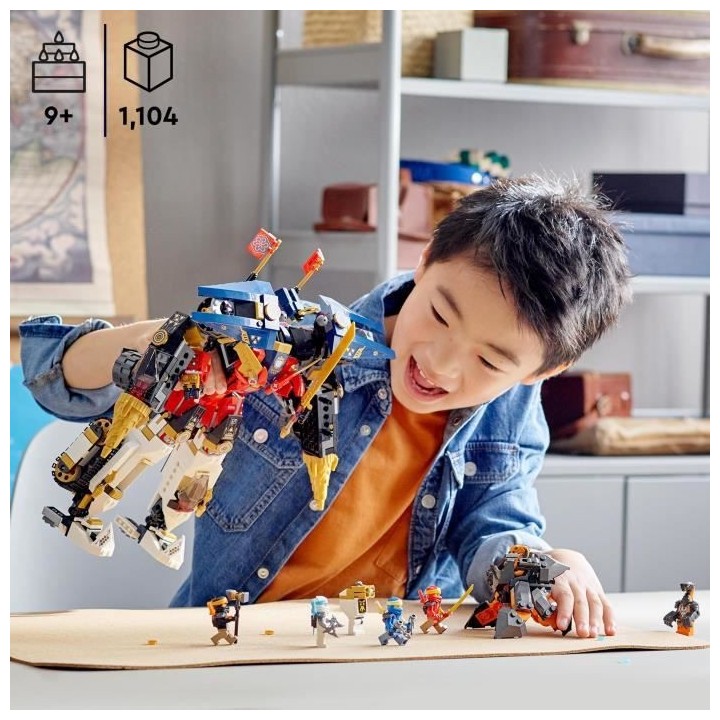 LEGO 71765 NINJAGO Le Robot Ultra Combo Ninja 4 en 1, Voiture, Jet, Ta