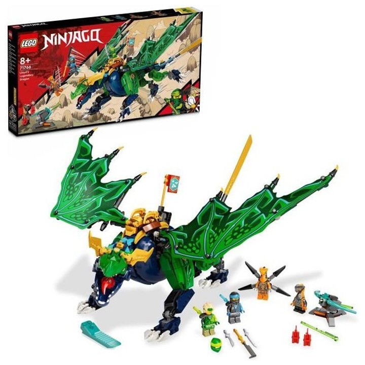LEGO NINJAGO 71766 Le Dragon Légendaire de Lloyd, Jouet et Figurines