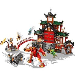 LEGO NINJAGO 71767 Le Temple Dojo Ninja Set Maîtres du Spinjitzu, Jouet Enfants +8 Ans