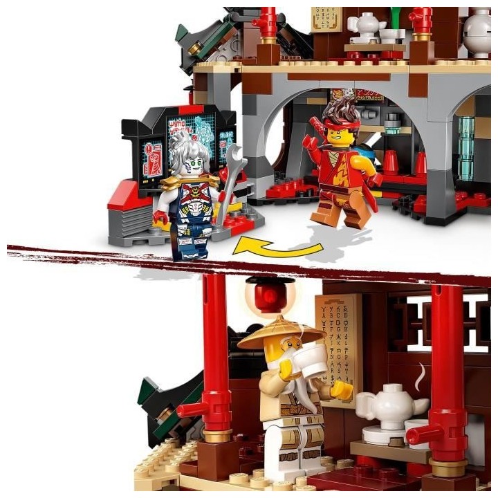 LEGO NINJAGO 71767 Le Temple Dojo Ninja Set Maîtres du Spinjitzu, Jou