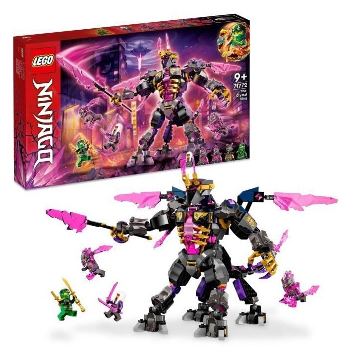 LEGO NINJAGO 71772 Le Roi de Cristal, Ensemble avec Figurines, dont Ll