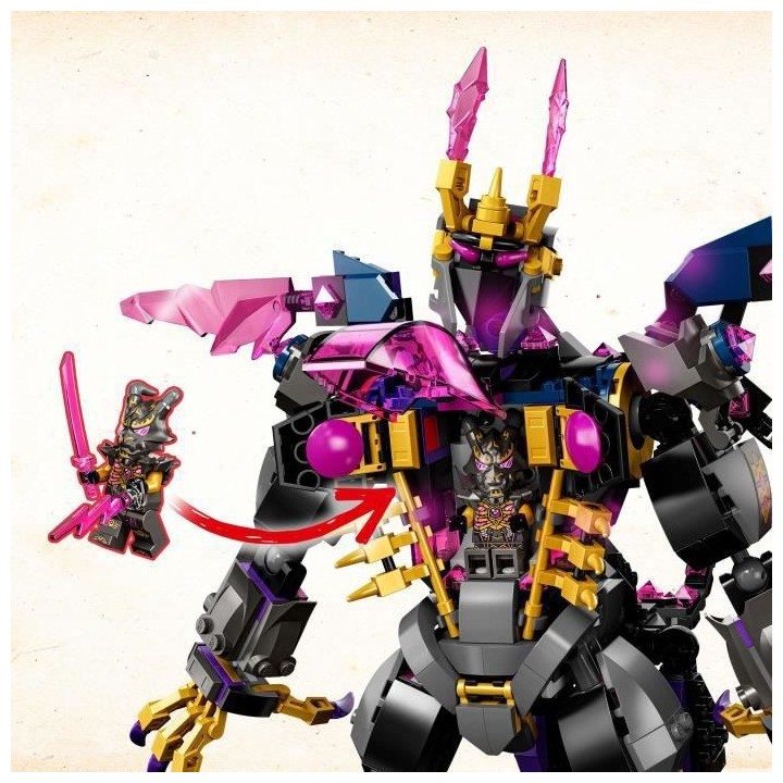 LEGO NINJAGO 71772 Le Roi de Cristal, Ensemble avec Figurines, dont Ll