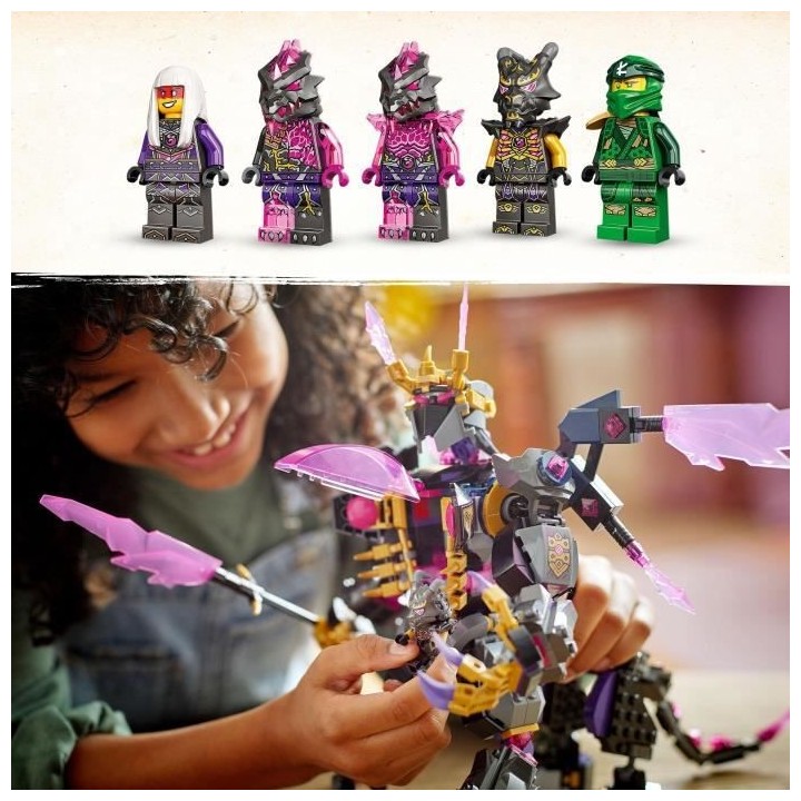 LEGO NINJAGO 71772 Le Roi de Cristal, Ensemble avec Figurines, dont Ll