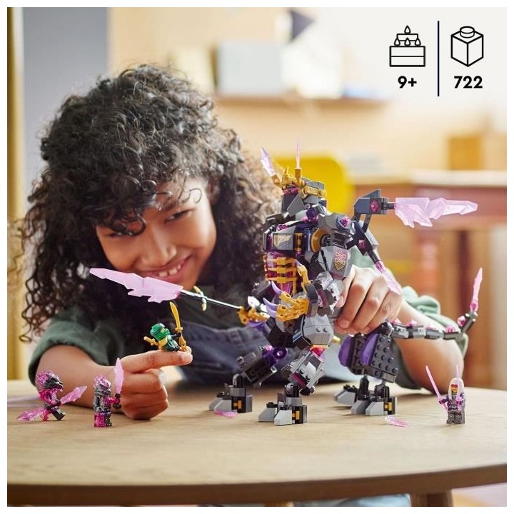 LEGO NINJAGO 71772 Le Roi de Cristal, Ensemble avec Figurines, dont Ll