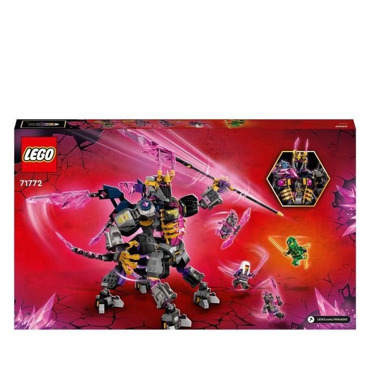 LEGO NINJAGO 71772 Le Roi de Cristal, Ensemble avec Figurines, dont Ll