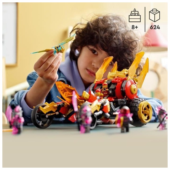 LEGO NINJAGO 71773 Le Tout-Terrain Dragon d'Or de Kai, Jouet de Voitur