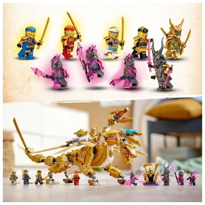 LEGO NINJAGO 71774 L'Ultra Dragon d'Or de Lloyd, Jouet avec Figurines