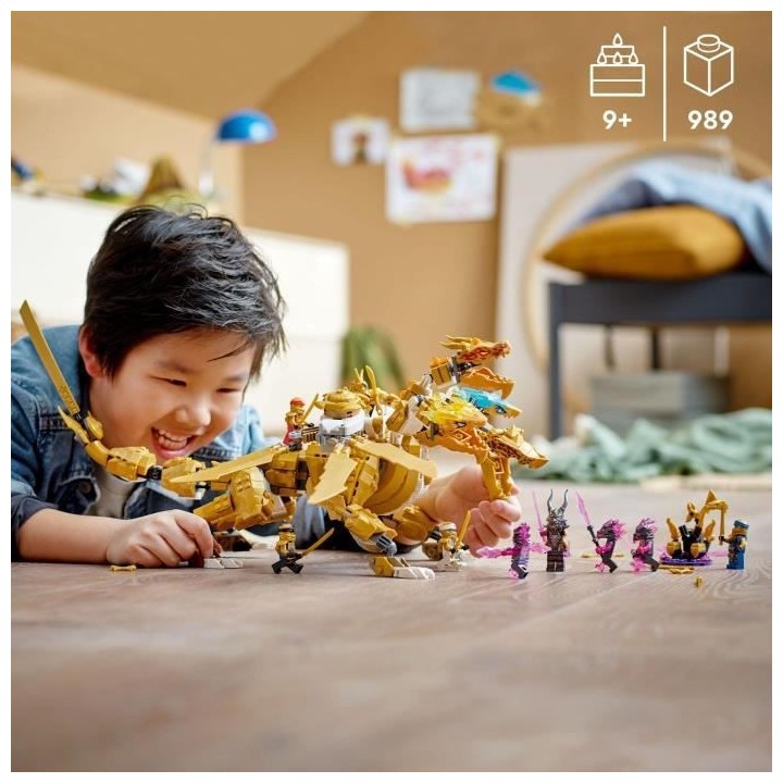 LEGO NINJAGO 71774 L'Ultra Dragon d'Or de Lloyd, Jouet avec Figurines