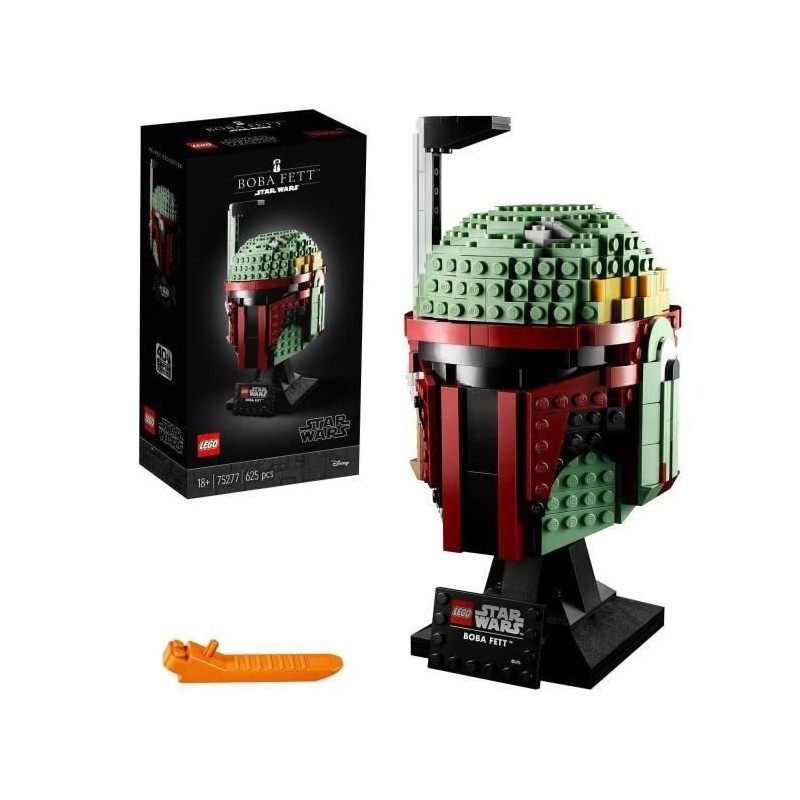 LEGO Star Wars 75277 Le Casque de Boba Fett, Série Le Mandalorien, Masque Star Wars, Figurine Boba Fett, Construction Adulte