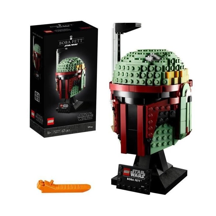 LEGO Star Wars 75277 Le Casque de Boba Fett, Série Le Mandalorien, Ma