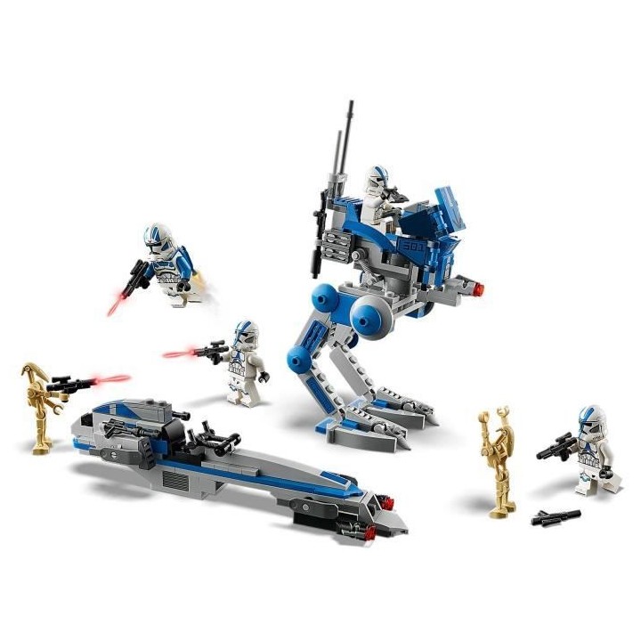 LEGO Star Wars 75280 Les Clone Troopers de la 501eme Légion, Jouet En