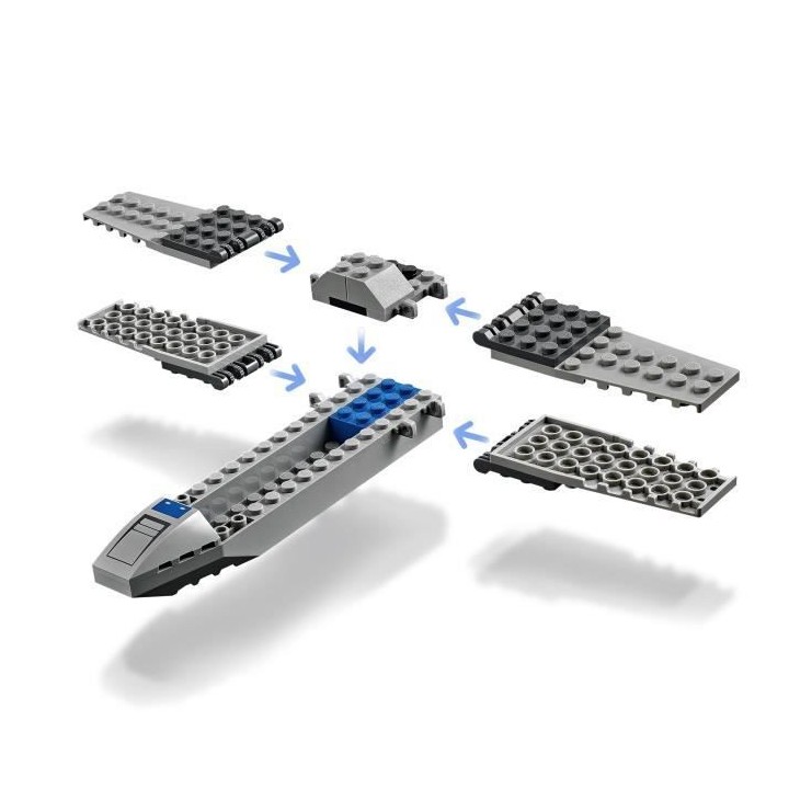 LEGO Star Wars 75297 X-Wing de la Résistance, Jouet de Construction,