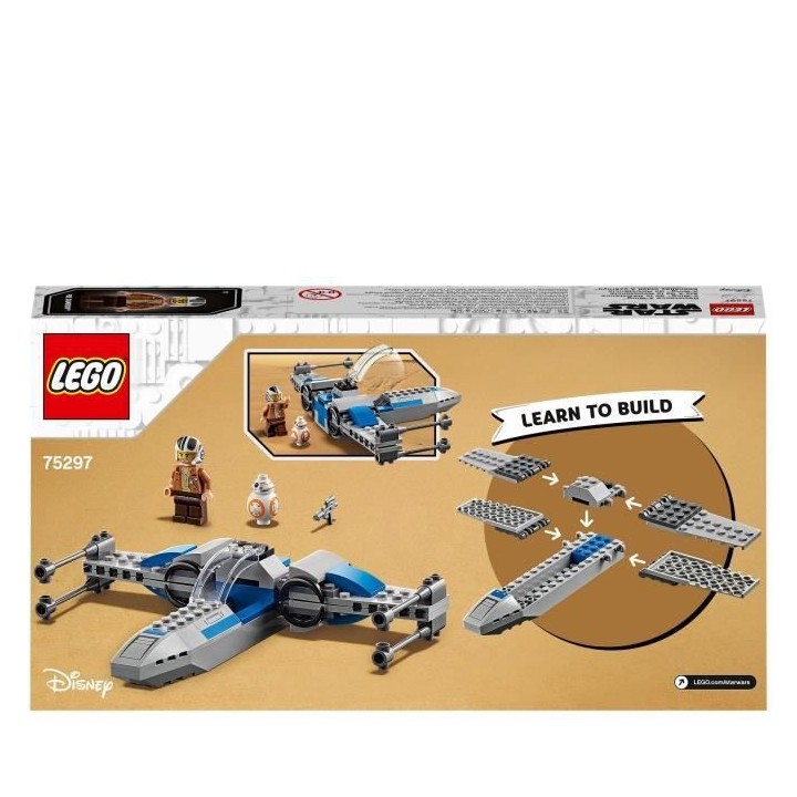 LEGO Star Wars 75297 X-Wing de la Résistance, Jouet de Construction,