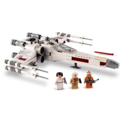 LEGO Star Wars 75301 Le X-Wing Fighter de Luke Skywalker, Jouet Vaisseau Spatial, Figurine Star Wars, Princesse Leia, R2-D2