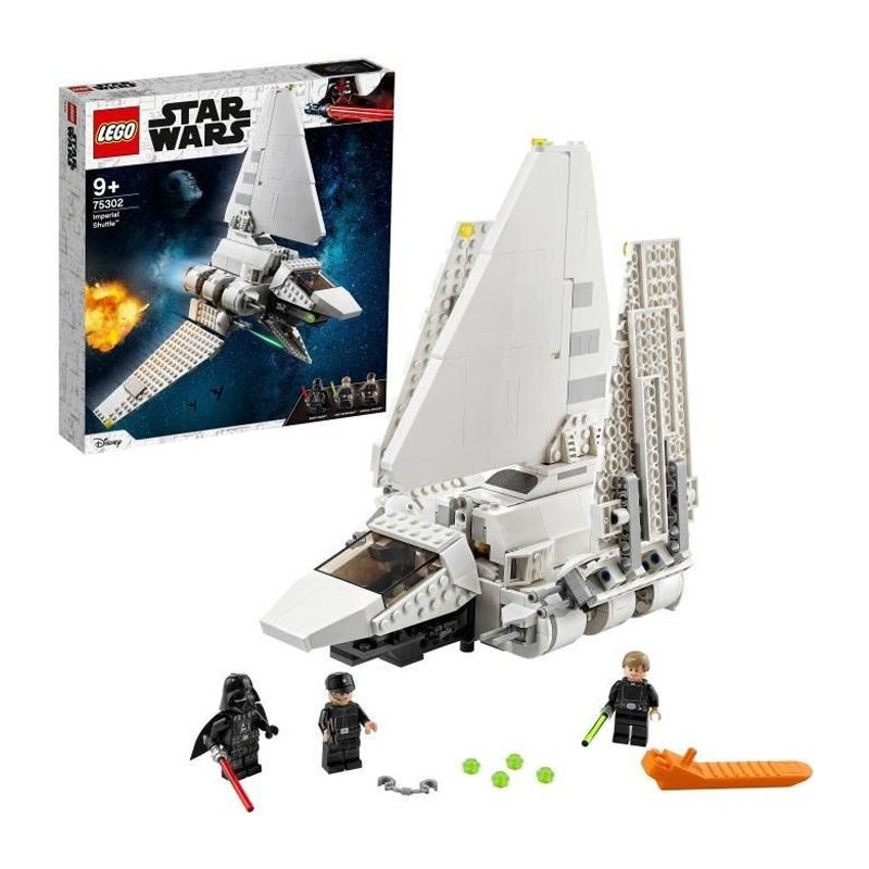 LEGO Star Wars 75302 La Navette Impériale, Jouet, Minifigurines Luke Skywalker, Dark Vador