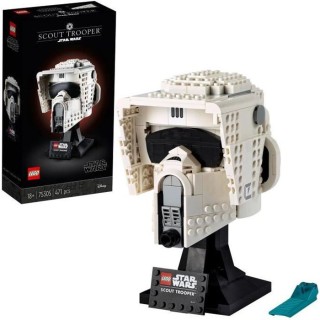 LEGO Star Wars 75305 Le Casque du Scout Trooper, Kit, Masque, Maquette