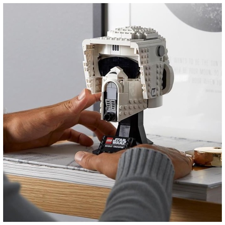 LEGO Star Wars 75305 Le Casque du Scout Trooper, Kit, Masque, Maquette