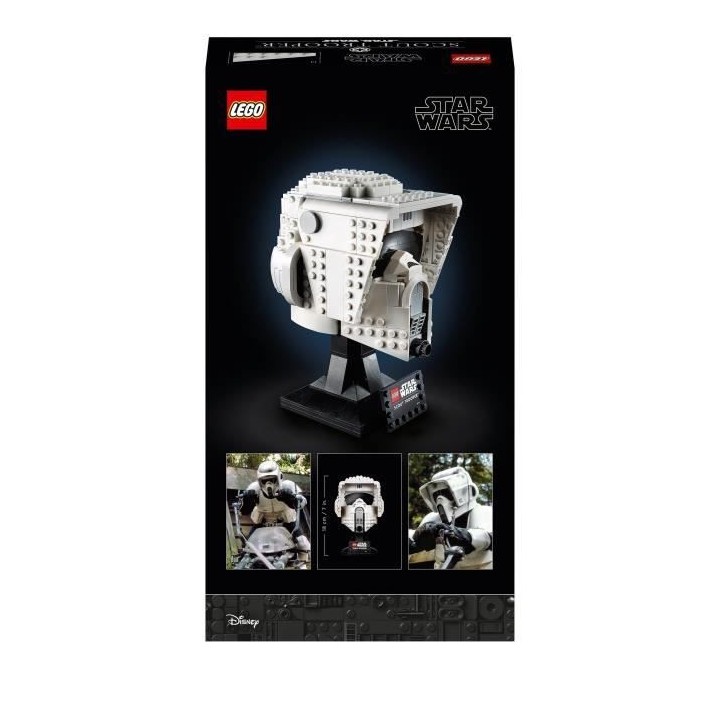 LEGO Star Wars 75305 Le Casque du Scout Trooper, Kit, Masque, Maquette