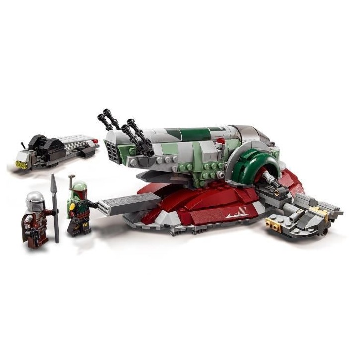 LEGO 75312 Star Wars Le Vaisseau de Boba Fett, Set avec 2 Figurines, J