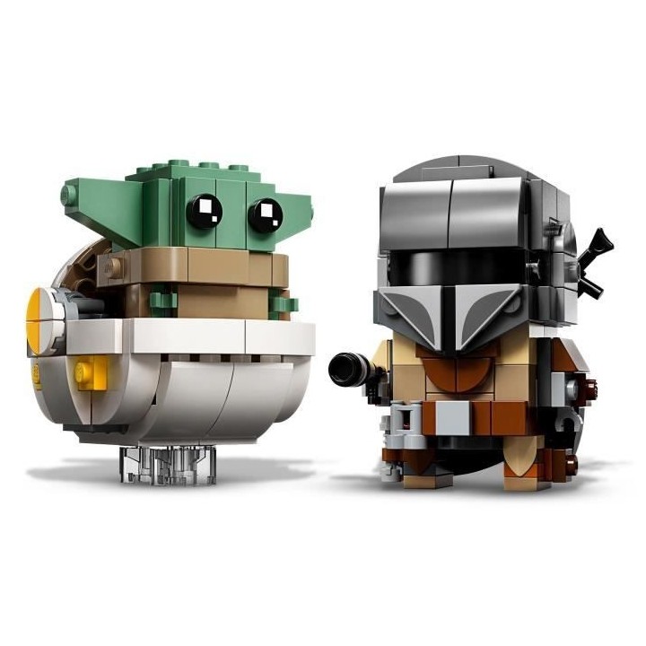 LEGO Star Wars 75317 Le Mandalorien et l'Enfant, Jouet de Construction