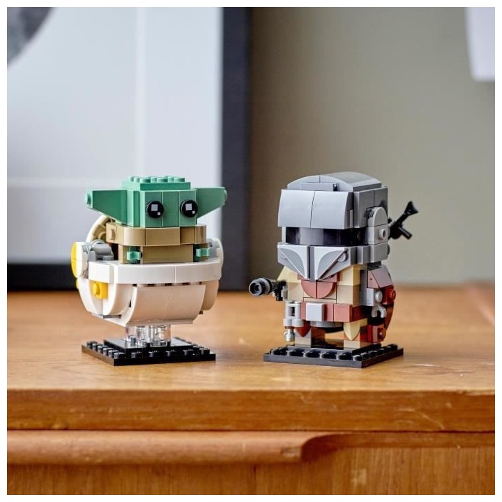 LEGO Star Wars 75317 Le Mandalorien et l'Enfant, Jouet de Construction