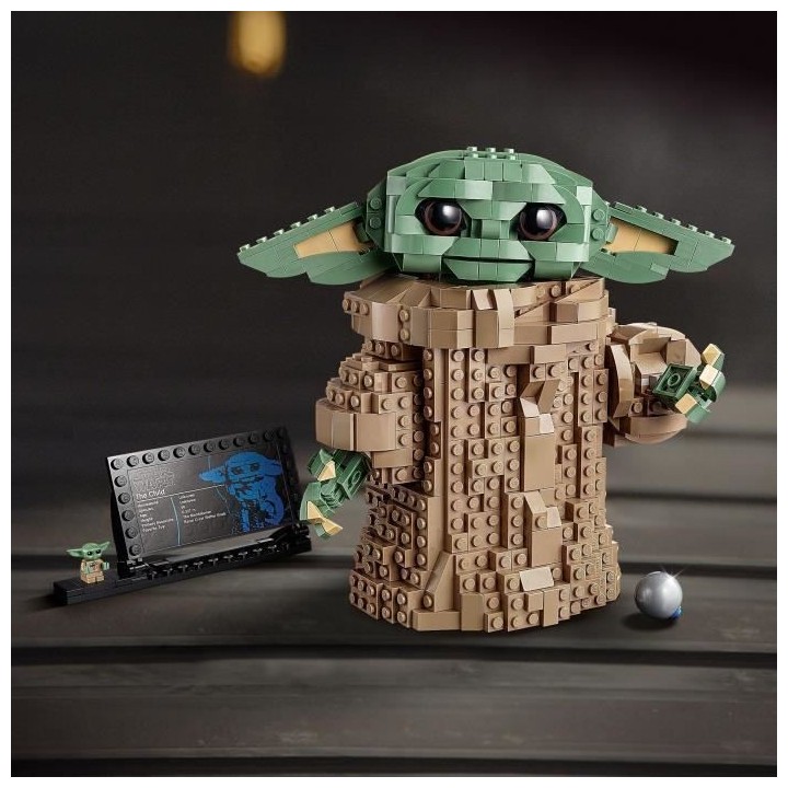 LEGO Star Wars 75318 L'Enfant, Jouet, Figurine Bébé Yoda, Décoratio