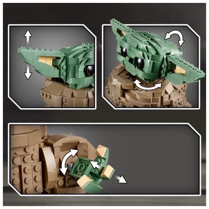 LEGO Star Wars 75318 L'Enfant, Jouet, Figurine Bébé Yoda, Décoratio
