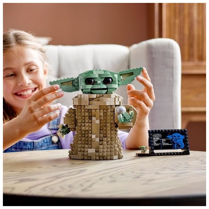 LEGO Star Wars 75318 L'Enfant, Jouet, Figurine Bébé Yoda, Décoratio