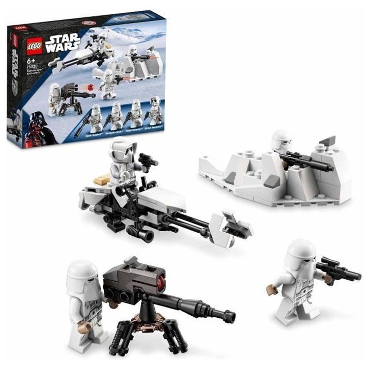 LEGO 75320 Star Wars Pack de combat Snowtrooper, Set Collector avec 4
