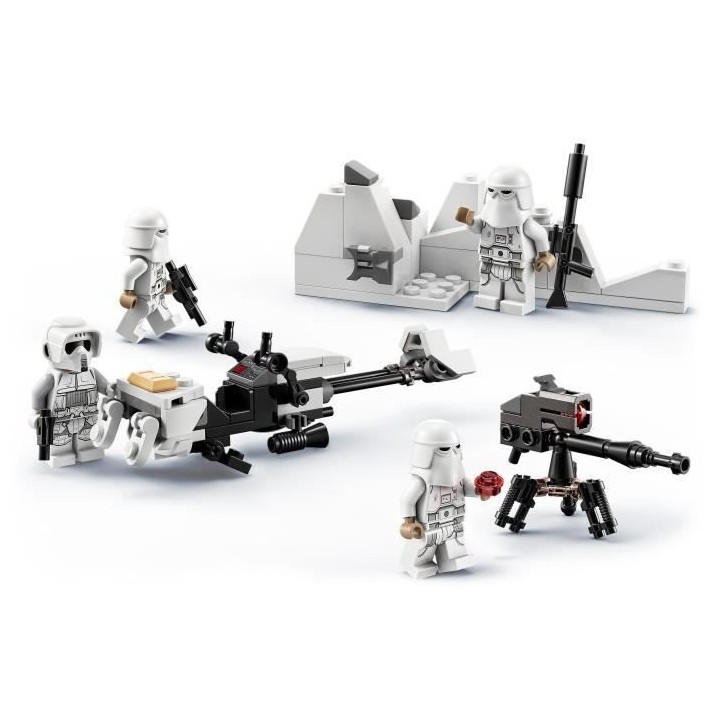 LEGO 75320 Star Wars Pack de combat Snowtrooper, Set Collector avec 4