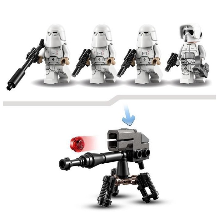 LEGO 75320 Star Wars Pack de combat Snowtrooper, Set Collector avec 4