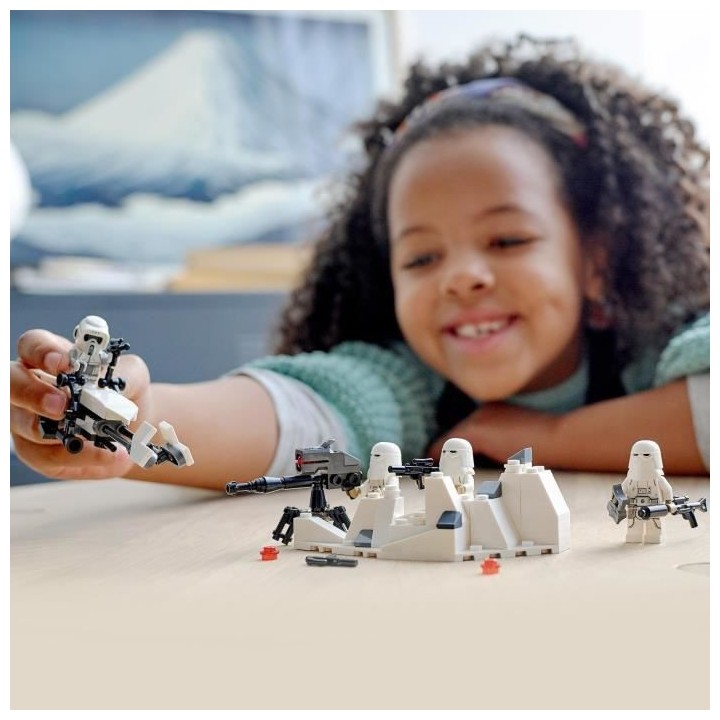 LEGO 75320 Star Wars Pack de combat Snowtrooper, Set Collector avec 4