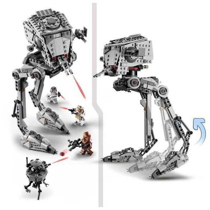LEGO Star Wars 75322 AT-ST de Hoth, Jouet avec Figurines de Personnage