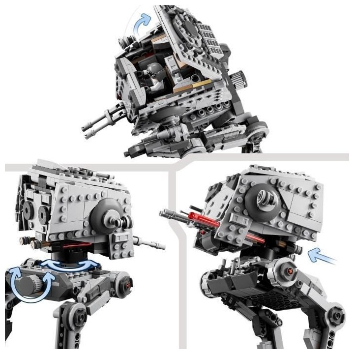 LEGO Star Wars 75322 AT-ST de Hoth, Jouet avec Figurines de Personnage