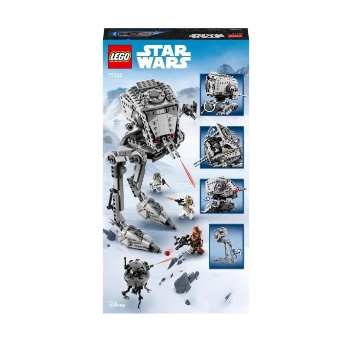 LEGO Star Wars 75322 AT-ST de Hoth, Jouet avec Figurines de Personnage