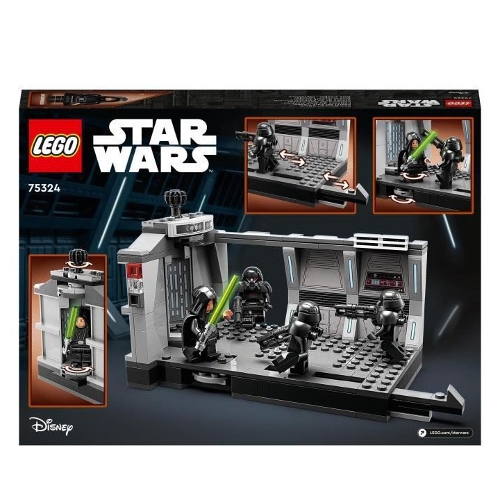 LEGO 75324 Star Wars L'Attaque Des Dark Troopers, Jouet Mandalorian a