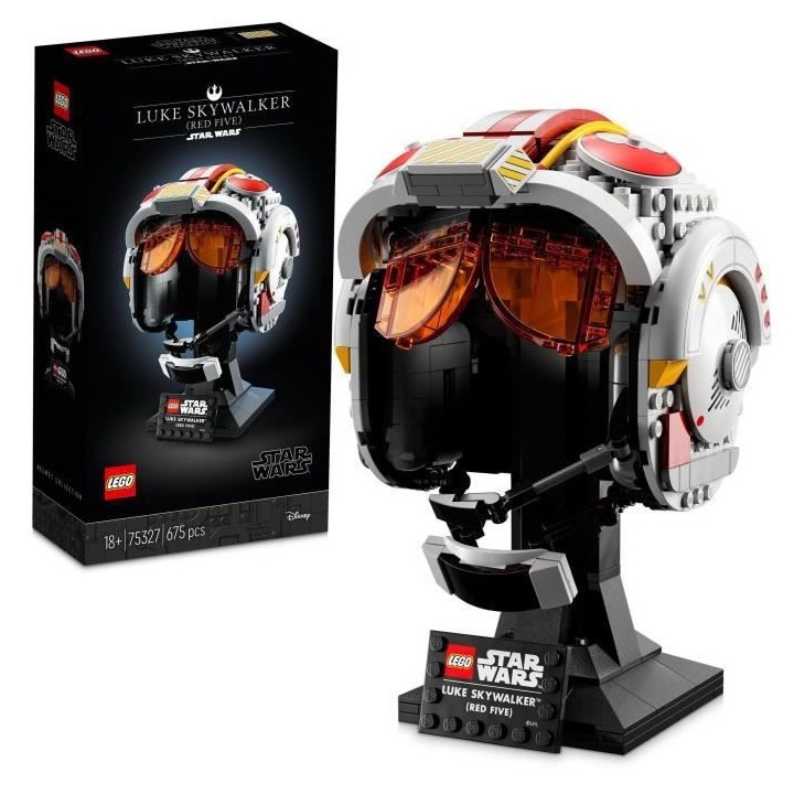 LEGO 75327 Star Wars Le Casque Red Five De Luke Skywalker Modele Rédu