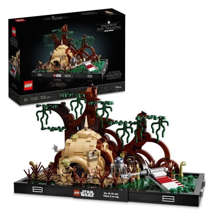 LEGO Star Wars 75330 Diorama de l'Entraînement Jedi sur Dagobah Maque