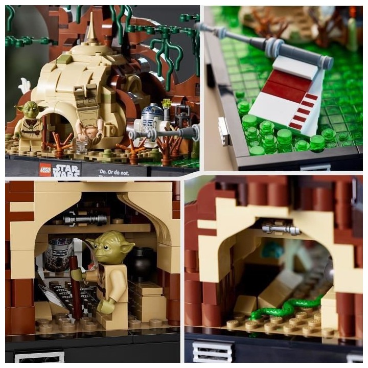 LEGO Star Wars 75330 Diorama de l'Entraînement Jedi sur Dagobah Maque