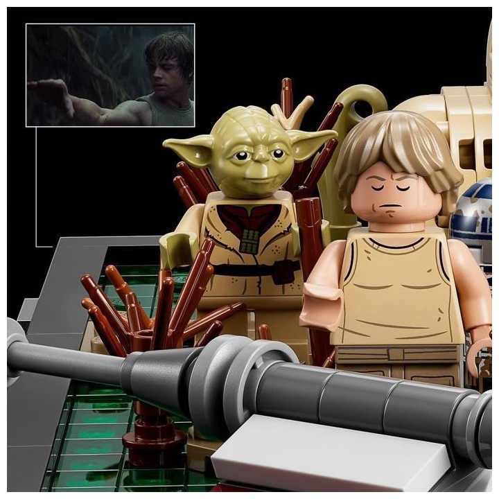 LEGO Star Wars 75330 Diorama de l'Entraînement Jedi sur Dagobah Maque