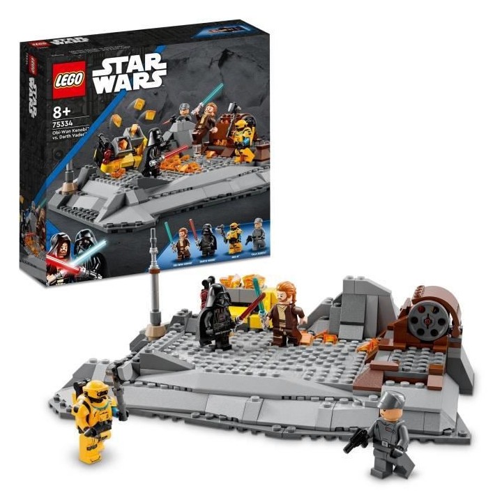 LEGO 75336 Star Wars Obi-Wan Kenobi contre Dark Vador, Minifigurines,