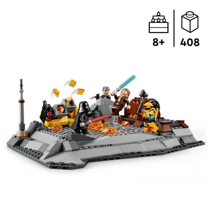 LEGO 75336 Star Wars Obi-Wan Kenobi contre Dark Vador, Minifigurines,