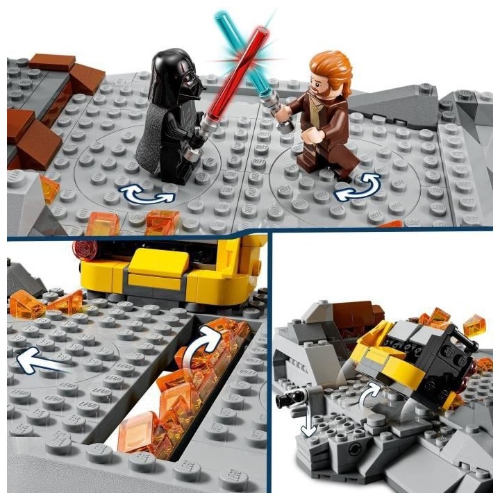 LEGO 75336 Star Wars Obi-Wan Kenobi contre Dark Vador, Minifigurines,