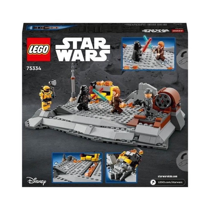 LEGO 75336 Star Wars Obi-Wan Kenobi contre Dark Vador, Minifigurines,