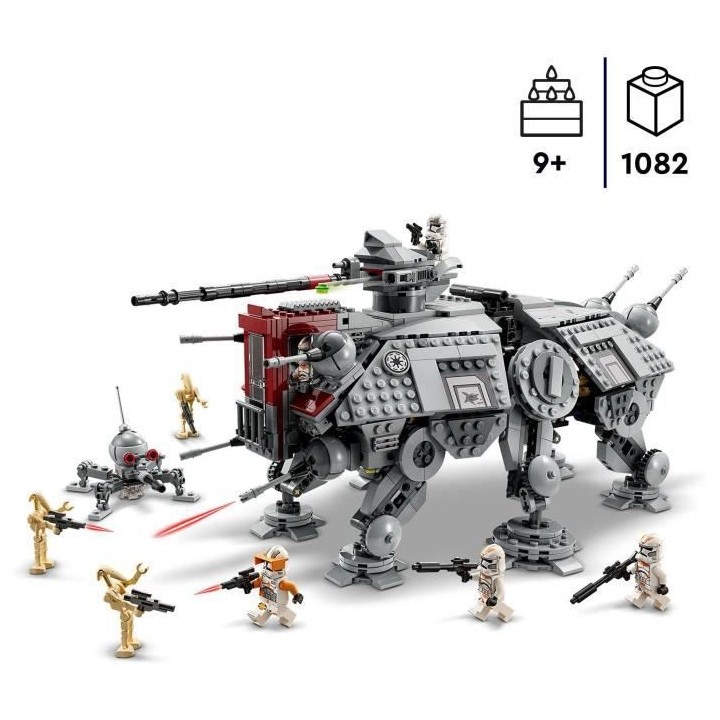 LEGO Star Wars 75337 Le Marcheur AT-TE, Jouet avec 5 Minifigurines, La